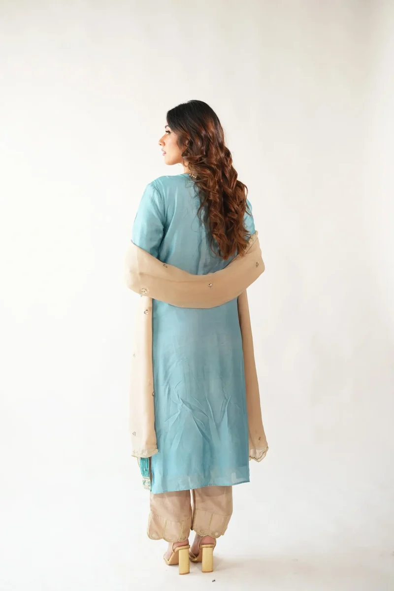 Blue and Gold Scallop Ensemble - Image 6