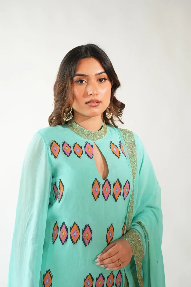 Aqua Stitch KEYHOLE SUIT SET - Image 5