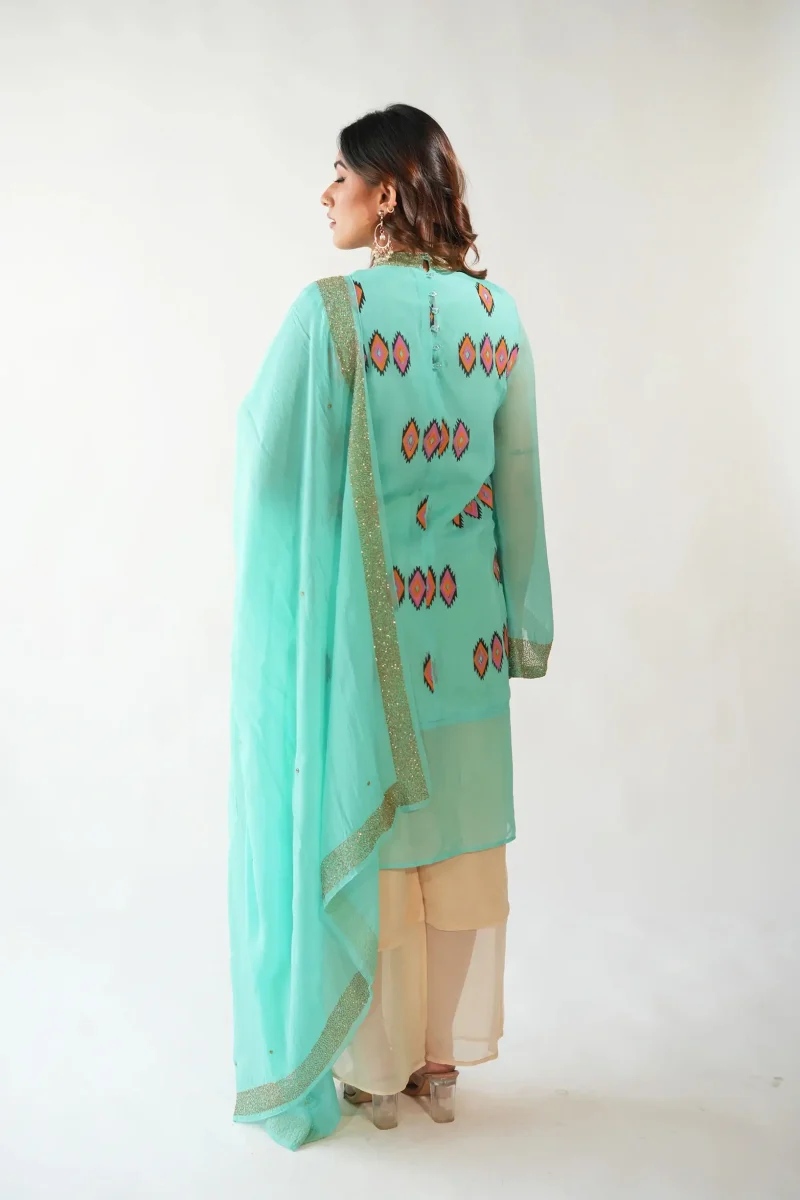 Aqua Stitch KEYHOLE SUIT SET - Image 2
