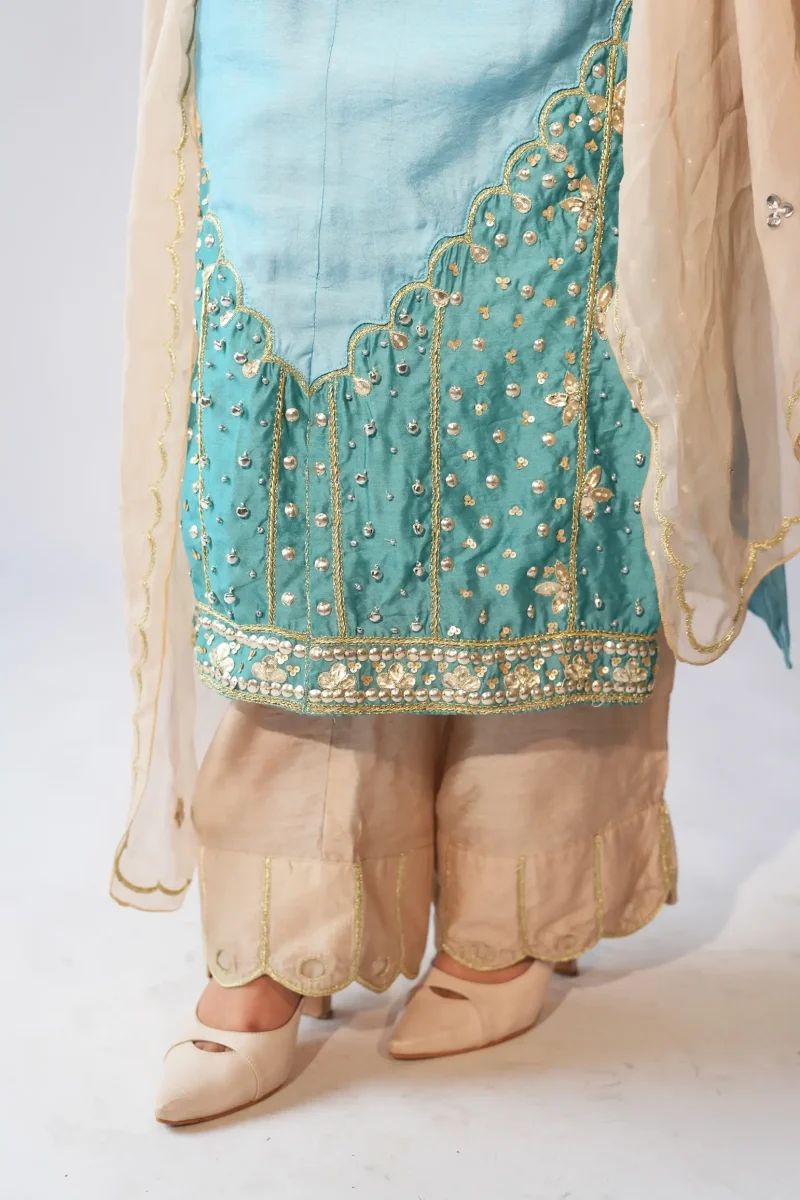 Blue and Gold Scallop Ensemble - Image 9